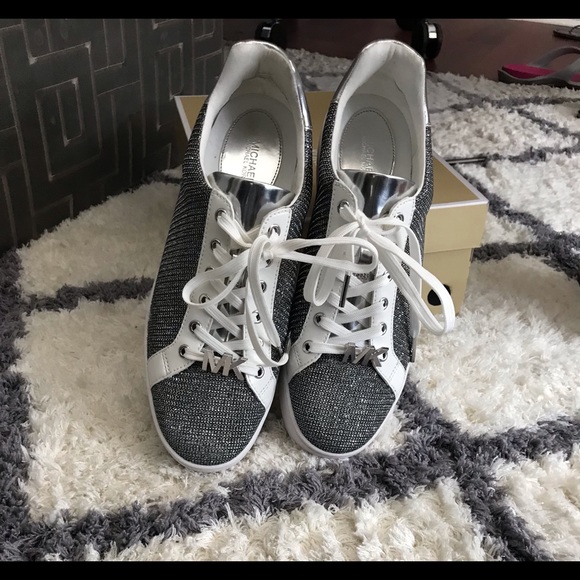 Poppy Glitter Chain Mesh Michael Kors sneakers - Picture 4 of 9